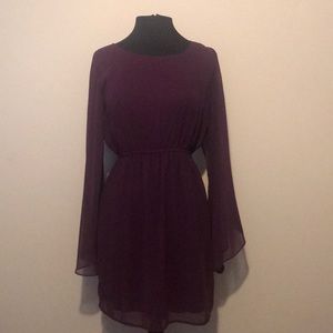 Ya sheer purple dress